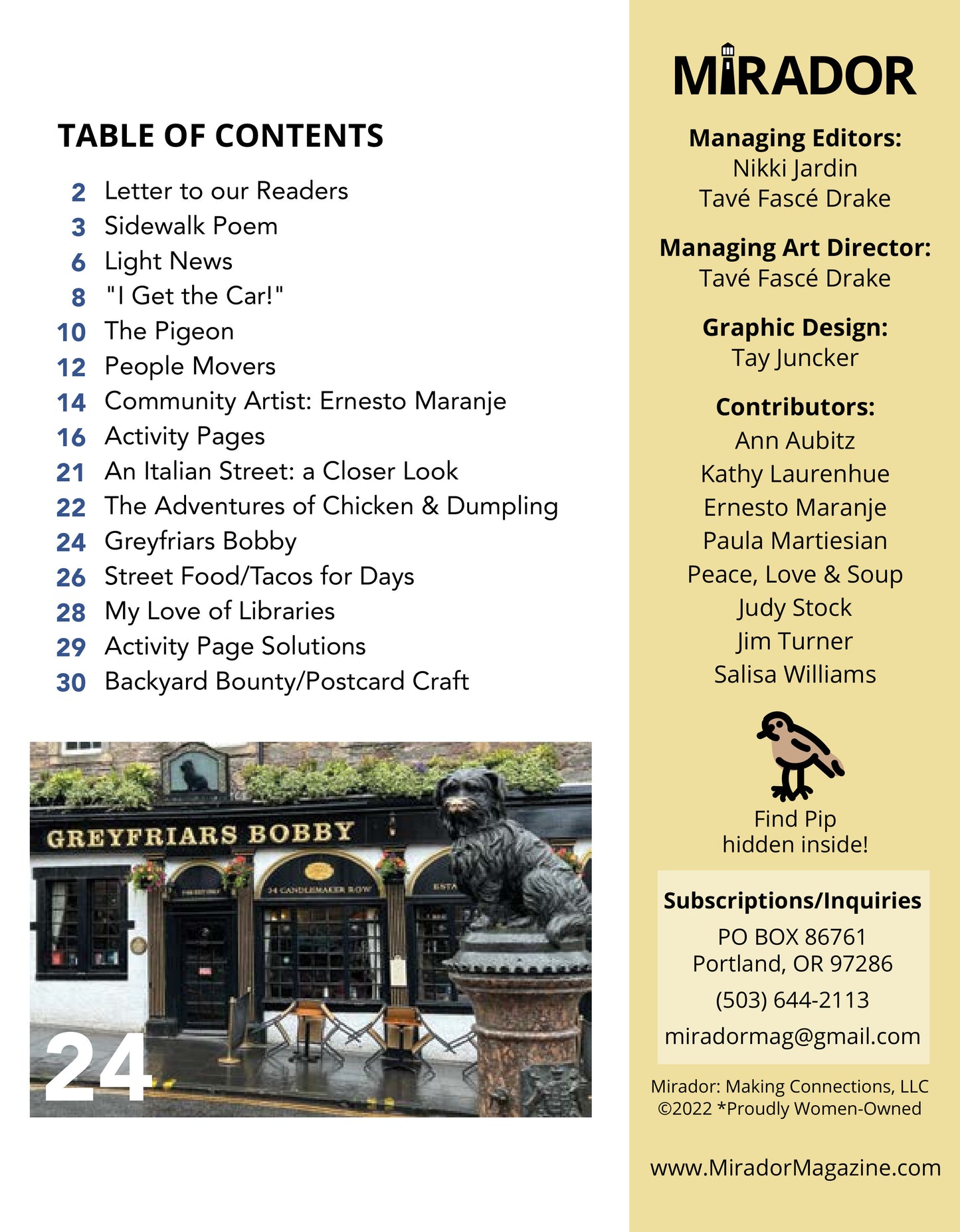SINGLE ISSUE: VOLUME 6 SKYLINES AND AVENUES