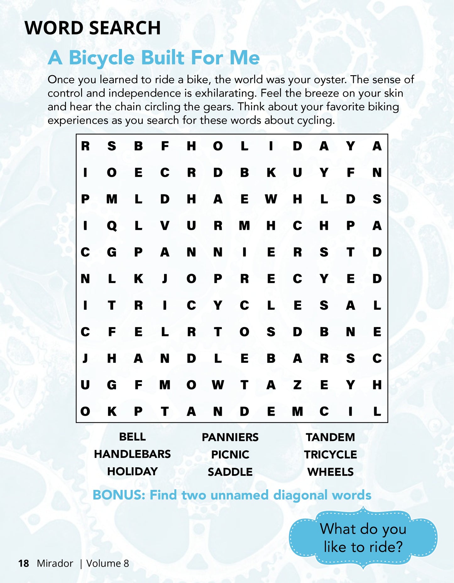 SINGLE ISSUE: VOLUME 8: GEAR AND PEDAL